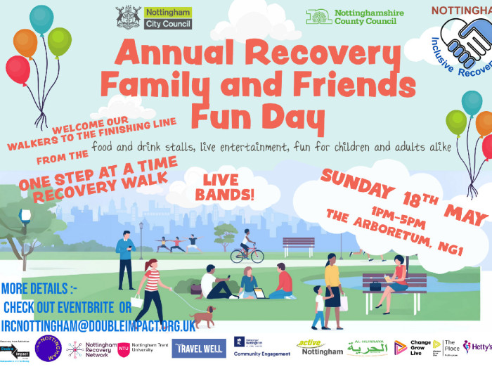 One Step At A Time - Nottingham's first Recovery Walk & Family Fun Day